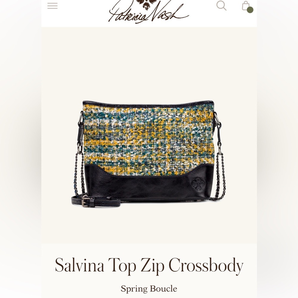 Patricia Nash Salvina Top Zip Crossbody